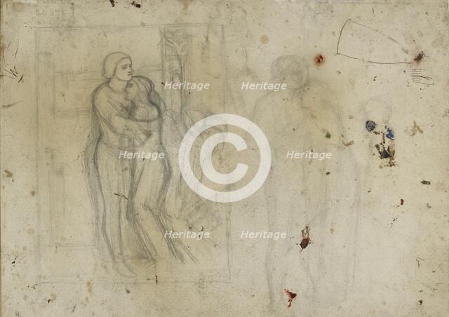 Studies for 'The Light of the World', 1851-1853. Artist: William Holman Hunt.