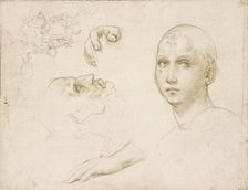 Studies for the Trinity of San Severo, early 16th century. Artist: Raphael