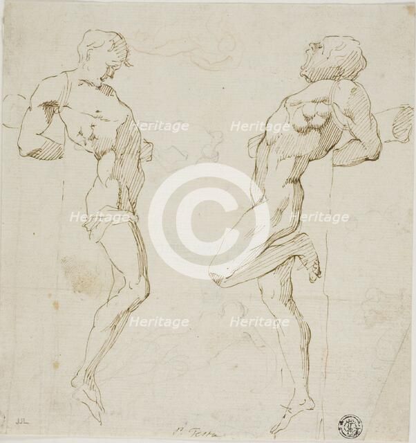 Studies for Thieves on the Cross (recto), n.d. Creator: Pietro Testa.