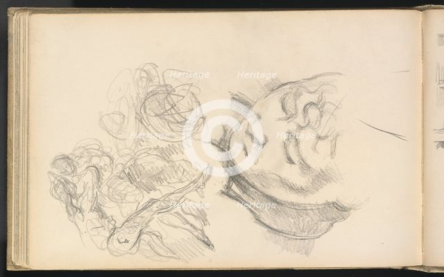 Studies Including Madame Cézanne, 1884/1887. Creator: Paul Cezanne.