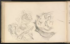 Studies Including Madame Cézanne, 1884/1887. Creator: Paul Cezanne