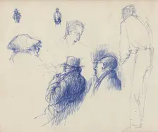 Studies, men in hats, c1950. Creator: Shirley Markham