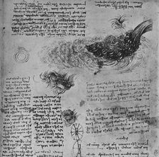 Studies of the Formation of Water in Motion c1480 (1945). Artist: Leonardo da Vinci