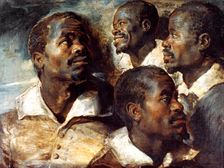 Studies of the Head of a Negro 17th century. Artist: Peter Paul Rubens