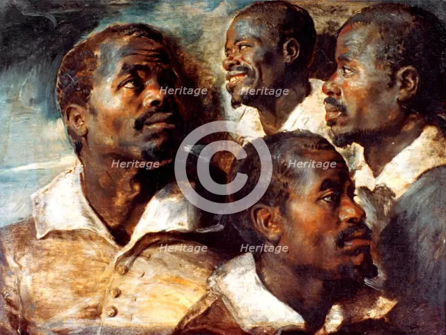 'Studies of the Head of a Negro', 17th century. Artist: Peter Paul Rubens
