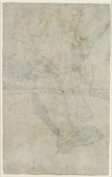 Studies of two pairs of legs, c1575-1615. Artist: Lodovico Carracci