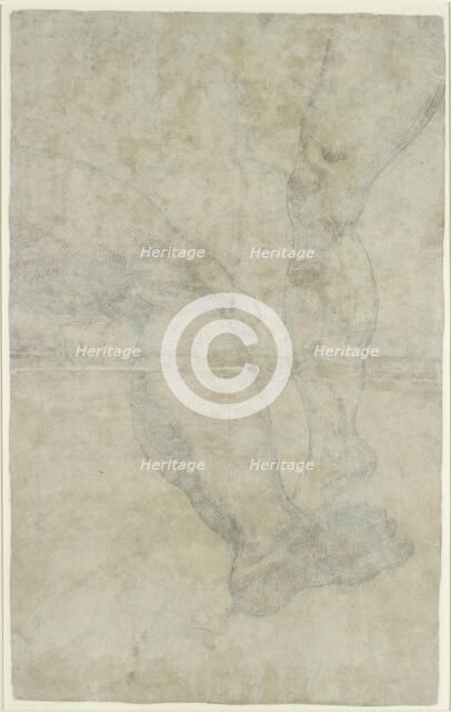 Studies of two pairs of legs, c1575-1615. Artist: Lodovico Carracci.