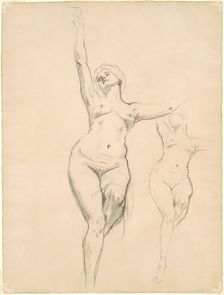 Studies of Victory for "Death and Victory", 1920-1922. Creator: John Singer Sargent