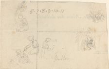 Studies of Women Kneeling. Creator: John Flaxman
