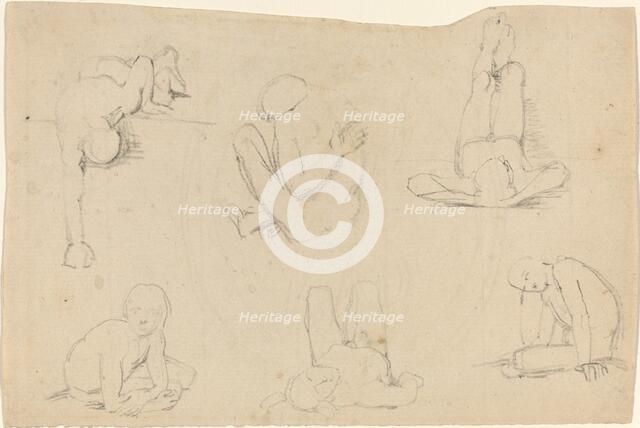 Studies of a Male Figure. Creator: John Flaxman.