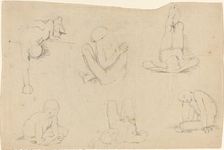 Studies of a Male Figure. Creator: John Flaxman
