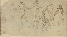 Studies of a Sower (Illustration for Thomson's Seasons), c. 1791. Creator: Thomas Stothard