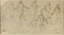 Studies of a Sower (Illustration for Thomson's Seasons), c. 1791. Creator: Thomas Stothard