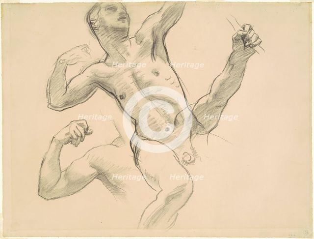 Studies of Achilles for "Chiron and Achilles", 1922-1925. Creator: John Singer Sargent.