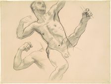 Studies of Achilles for "Chiron and Achilles", 1922-1925. Creator: John Singer Sargent