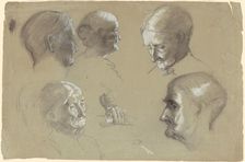 Studies of an Elderly Woman, c. 1870-1890. Creator: Enoch Wood Perry