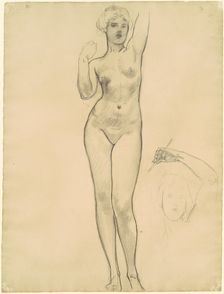 Studies of Aphrodite for "Aphrodite and Eros", 1919-1920. Creator: John Singer Sargent