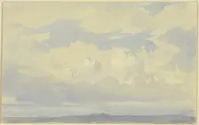 Studies of clouds, 19th century. Creator: Karl Peter Burnitz
