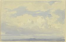 Studies of clouds, 19th century. Creator: Karl Peter Burnitz