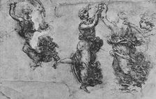 Studies of Dancing Nymphs c1480 (1945). Artist: Leonardo da Vinci