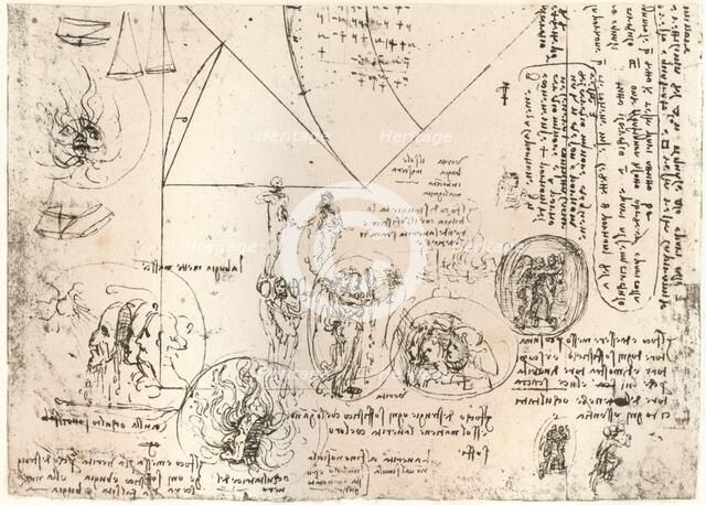 Studies of emblems, c1472-c1519 (1883). Artist: Leonardo da Vinci.