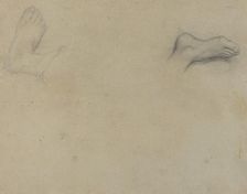 Studies of Feet [verso], 1855. Creator: Edgar Degas