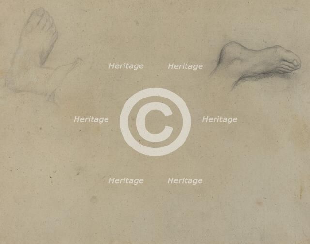 Studies of Feet [verso], 1855. Creator: Edgar Degas.