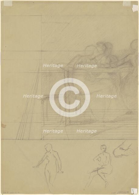 Studies of Figures [verso], c. 1870-1890. Creator: Enoch Wood Perry.