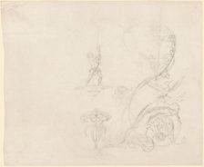 Studies of Fountain Decorations, c. 1850s. Creator: Emanuel Gottlieb Leutze