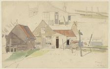 Studies of houses in the Vinkenbuurt, Amsterdam, 1886. Creator: Jan Hanau