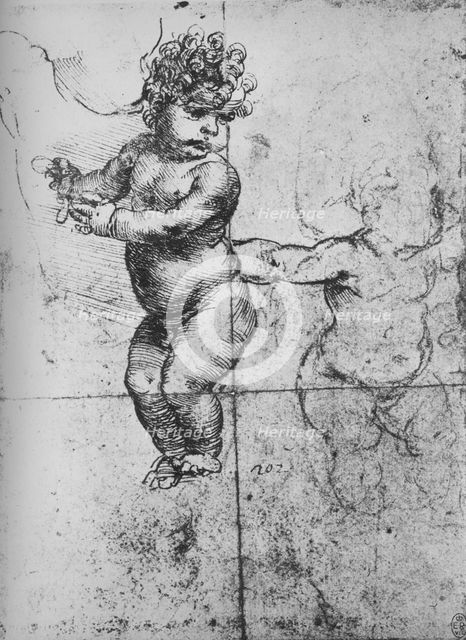 'Studies of Infants', c1480 (1945). Artist: Leonardo da Vinci.