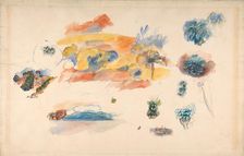 Studies of Landscape, Trees, and Exotic Fruit, ca. 1885. Creator: Pierre-Auguste Renoir