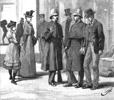 'Studies of Life and Character at a Railway Station; A Deserter 1890. Creator: Unknown