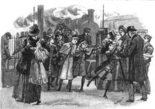 'Studies of Life and Character at a Railway Station; Home for the Holidays 1890. Creator: Unknown