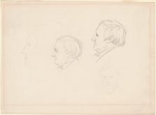 Studies of Men, c. 1850s. Creator: Emanuel Gottlieb Leutze