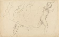 Studies of Men Running. Creator: William Etty