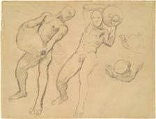 Studies of Notus for "The Winds", 1922-1925. Creator: John Singer Sargent