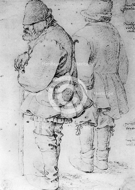 Studies of Peasants, 1913.Artist: Pieter Bruegel the Elder