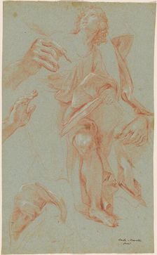 Studies of Saint James the Greater, c. 1686. Creator: Carlo Maratti
