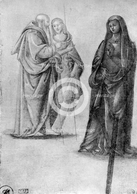 Studies of saints, attributed to Orcagna, 1913. Artist: Andrea Orcagna