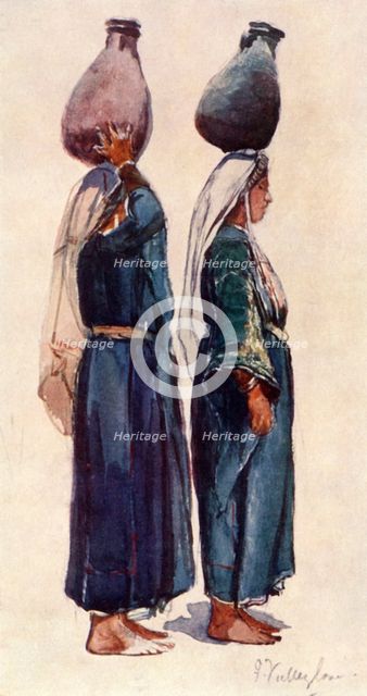 'Studies of Syrian Peasant Women', 1902. Creator: John Fulleylove.