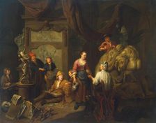 Studio of a Sculptor, 1712. Creator: Balthasar van den Bossche