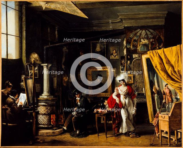 Studio of the painter T. B. Bitter (1781-1832), between 1819 and 1825. Creator: TB Bitter.