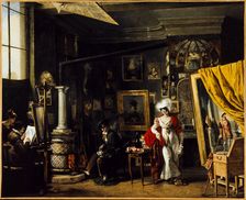 Studio of the painter T. B. Bitter (1781-1832), between 1819 and 1825. Creator: TB Bitter