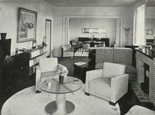 Studio and dining-room in house in Brussels 1937. Creator: Unknown