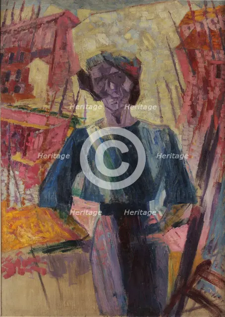 Studio di figura femminile, 1911. Creator: Boccioni; Umberto (1882-1916).