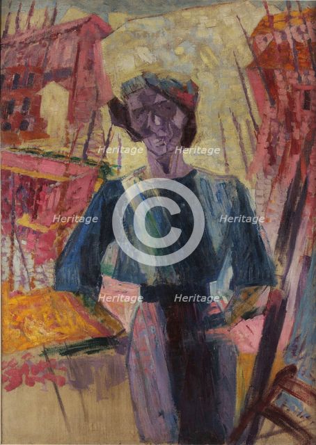 Studio di figura femminile, 1911. Creator: Boccioni; Umberto (1882-1916).
