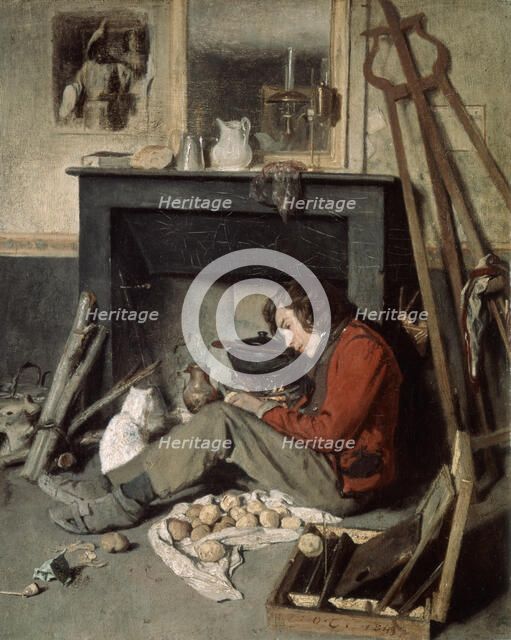 'Studio Interior', 1845.  Artist: Octave Tassaert