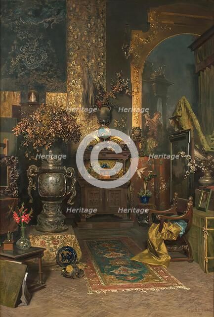 Studio interior, 1902. Creator: Julius Victor Berger.