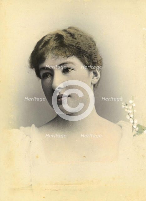 Studio portrait of Miss Breden (Dublin), 1898. Creators: Chancellor and Son, John Chancellor.